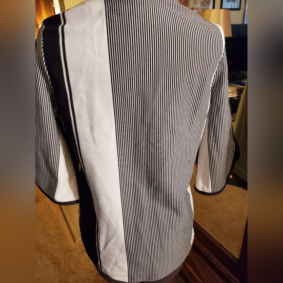 Vintage Mister Remo Black White Print Top - Picture 6 of 9